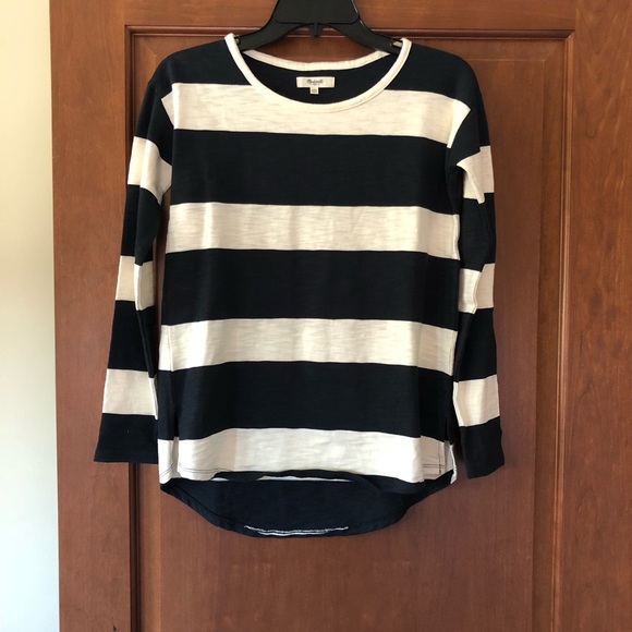 Madewell Setlist Pullover Top in Rugby Stripe - Picture 3 of 5
